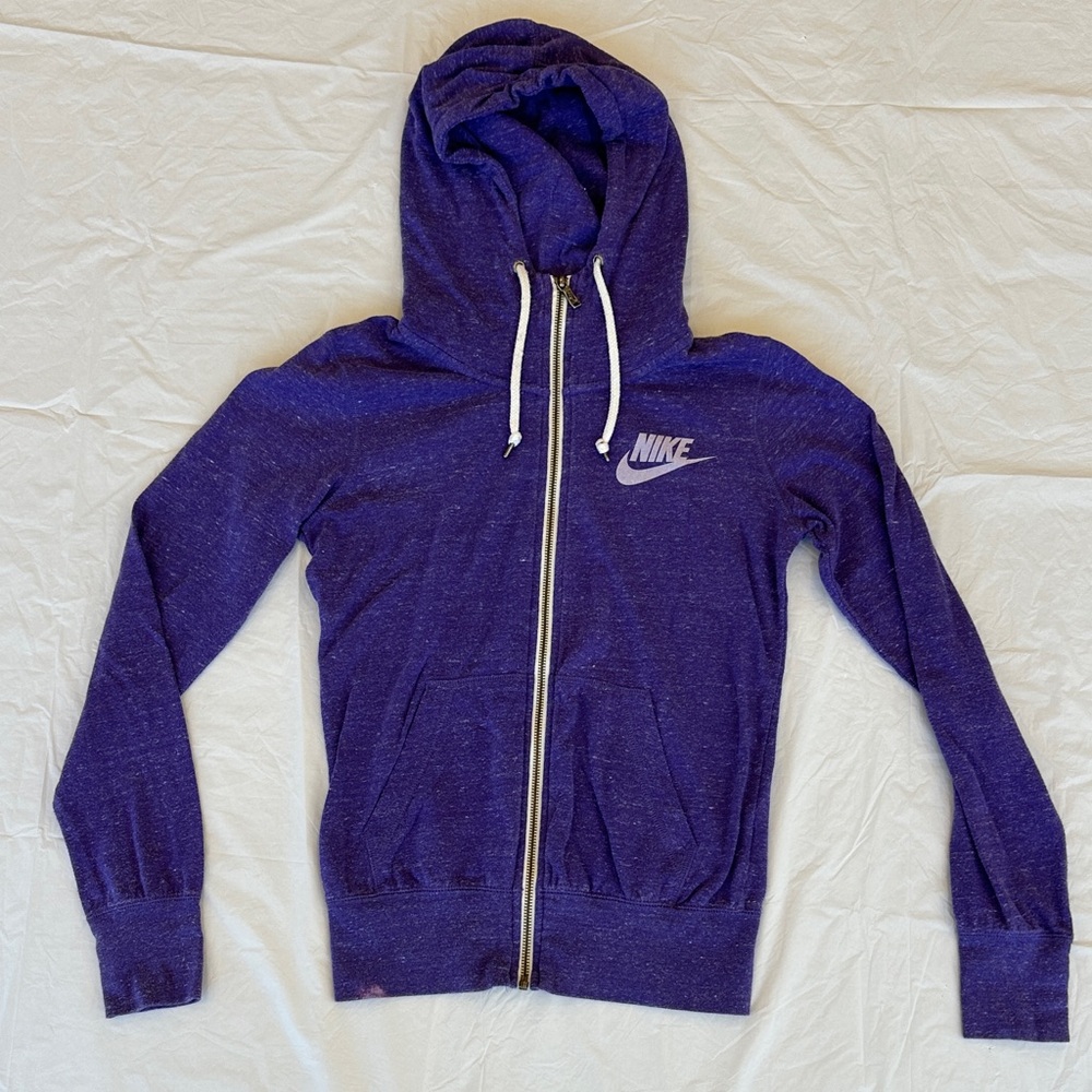 Nike Women's Deep Purple Zip-Up Hoodie